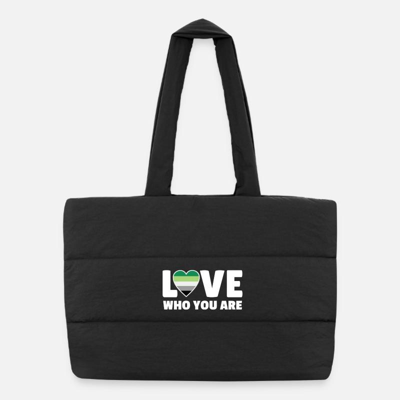 Love who you are Puffer Shopping Bag