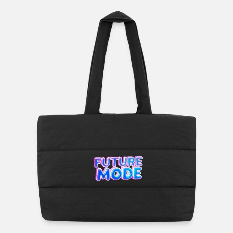 Future Mode Neon Licht Puffer-Einkaufstasche