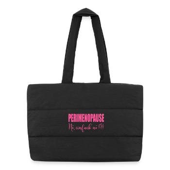 Perimenopause Frauen Stimmung - Puffer-Einkaufstasche - Schwarz - Vorne