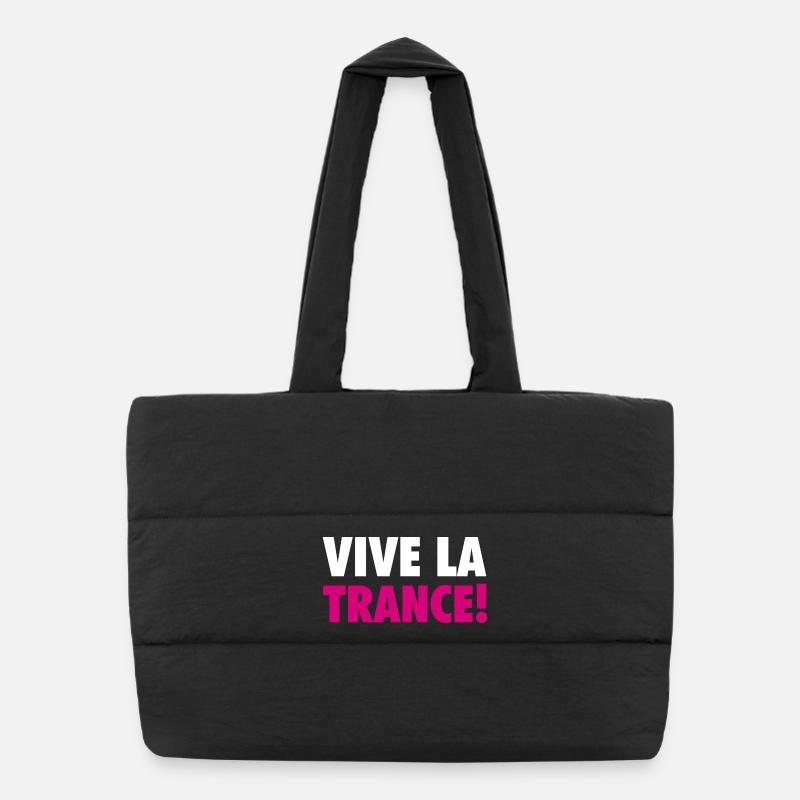 Vive La Trance! (pink) Puffer-Einkaufstasche