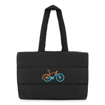 Conception dynamique du vélo - Sac shopping matelassé - noir - Devant