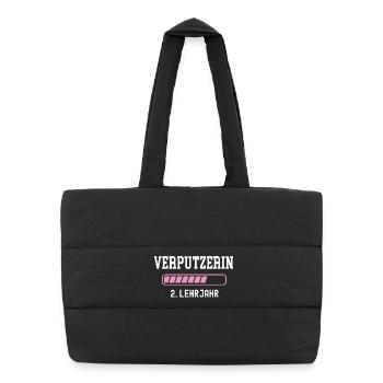Plasterer Apprenticeship 2 Year Plasterer Apprenticeship - Puffer Shopping Bag - black - Front