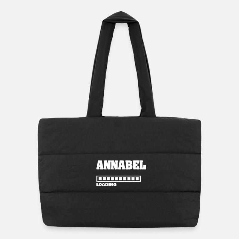 Annabel as a baby Puffer Shopping Bag