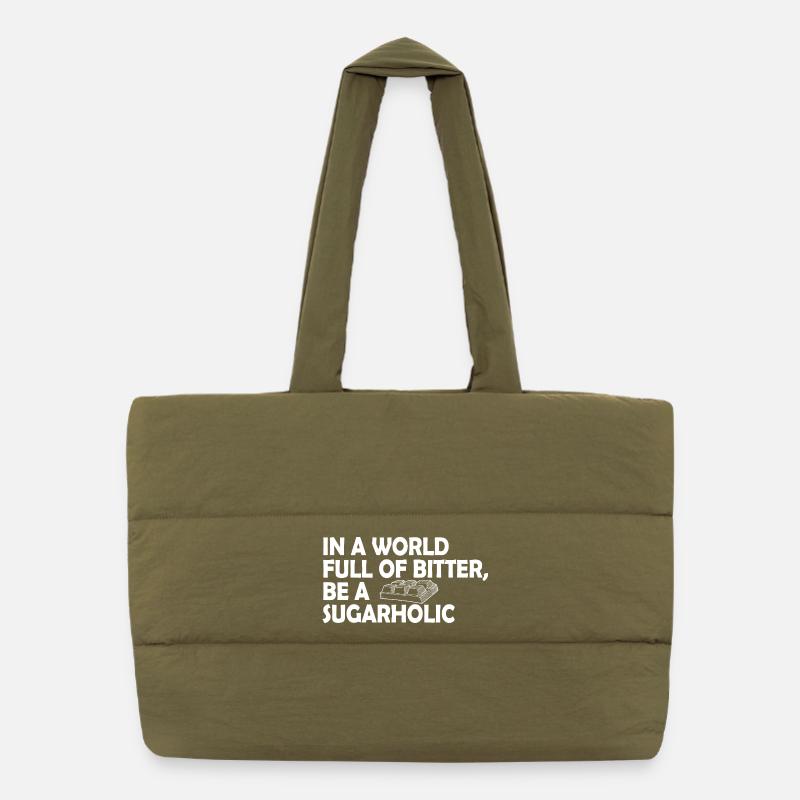 Sugarholic World Bold Tee Sac shopping matelassé