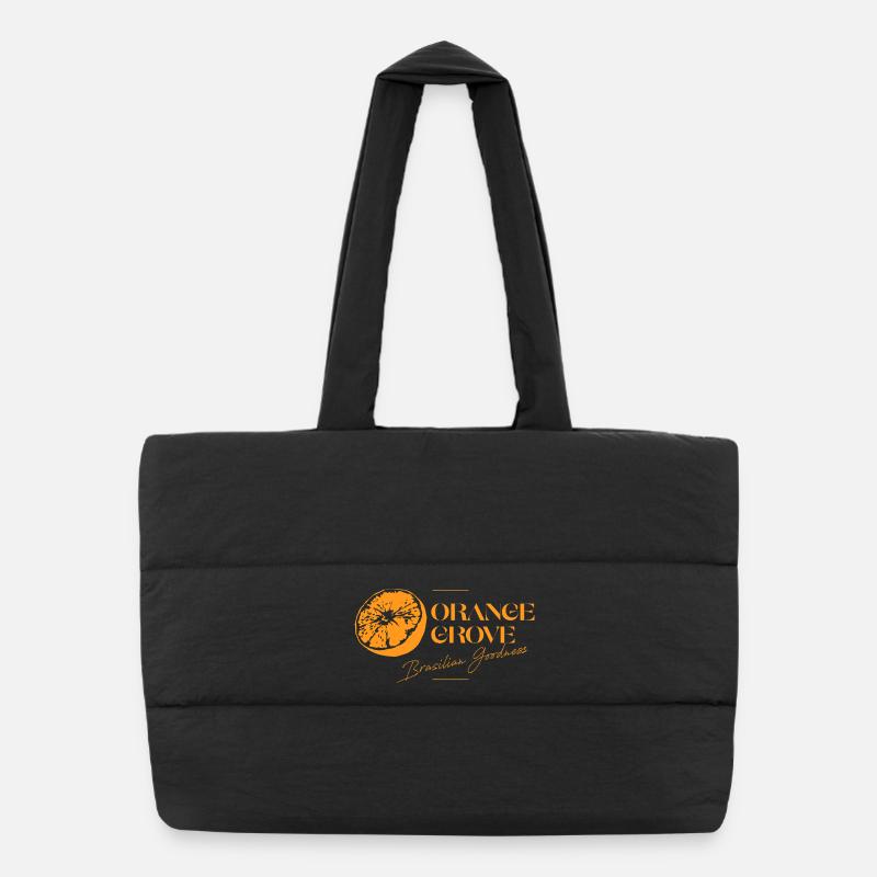 Illustration de tranche d’agrumes brésilienne Sac shopping matelassé