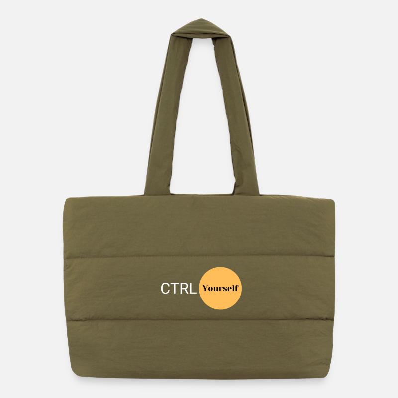 CTRL Yourself Puffer Shopping Bag
