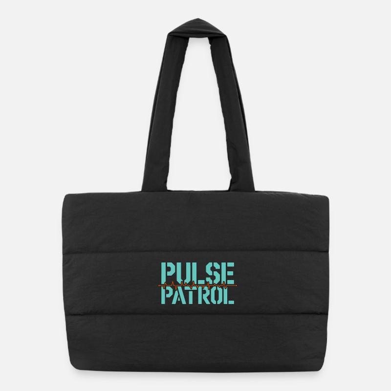 Cardiac Tech Pulse Patrol Pacemaker Technician Puffer-Einkaufstasche