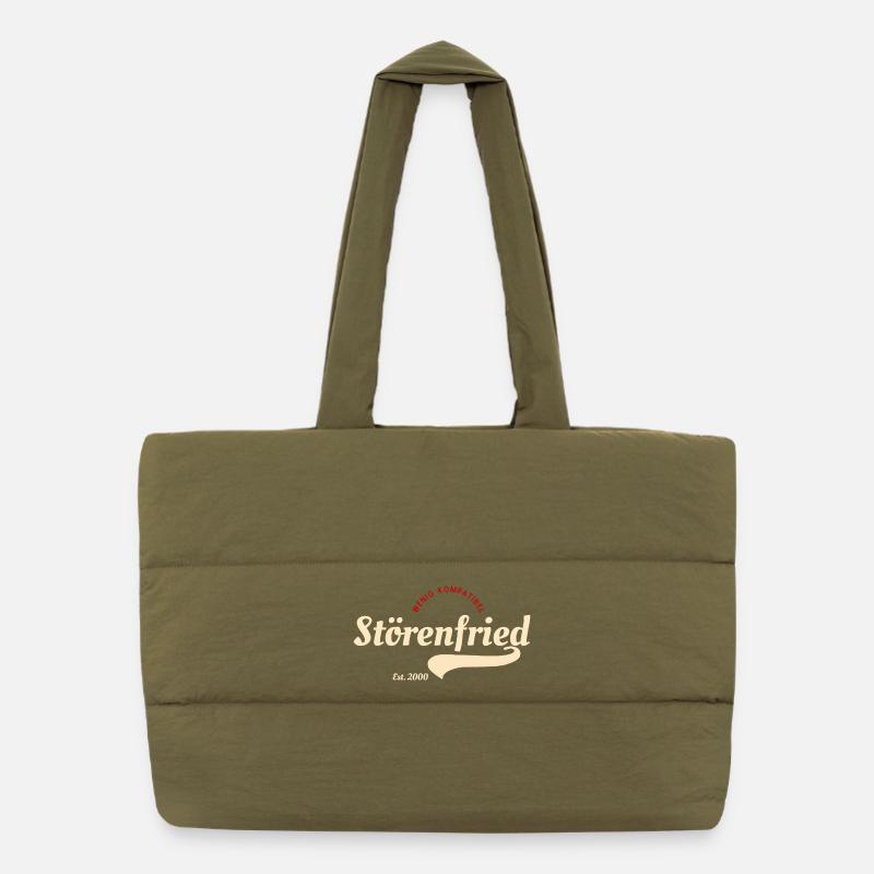 Störenfried Vintage Script Logo Puffer-Einkaufstasche