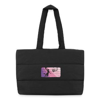 Basketball Girls Basketball Women - Puffer Shopping Bag - black - Front