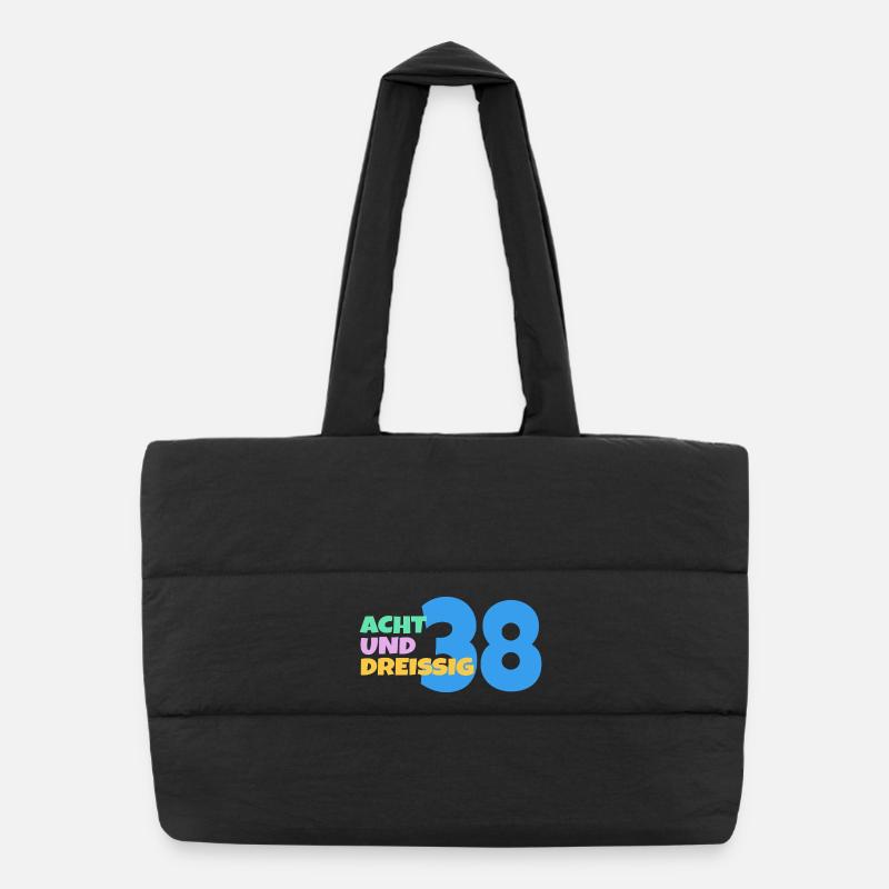 38. Geburtstag Geschenk Puffer-Einkaufstasche