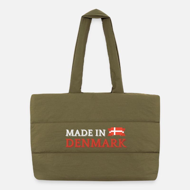 Fabriqué au Danemark, fierté danoise Sac shopping matelassé
