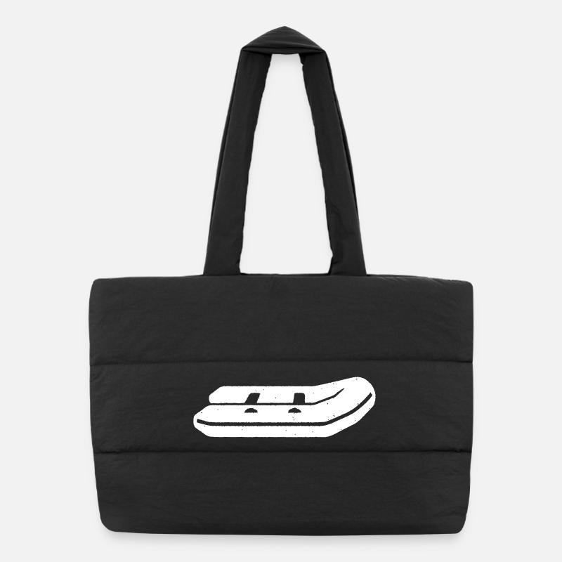 Vecteur de bateau de pagaie de bateau gonflable Sac shopping matelassé