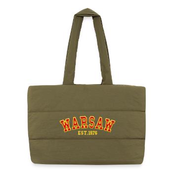 Warsaw Est. 1976 - Puffer Shopping Bag - safari green - Front