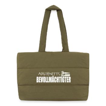 SECTION REPRESENTATIVE - Puffer Shopping Bag - safari green - Front