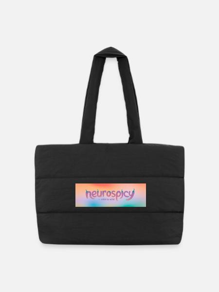 Neuroépicé – Léger à sauvage - Sac shopping matelassé - noir