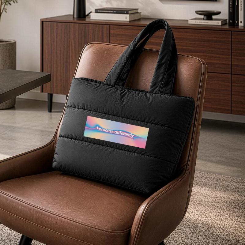 Je traite différemment Sac shopping matelassé