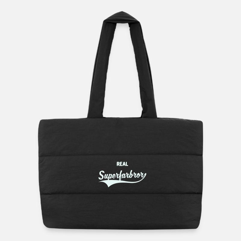 Real Superfarbror - Puffer Shopping Bag - black