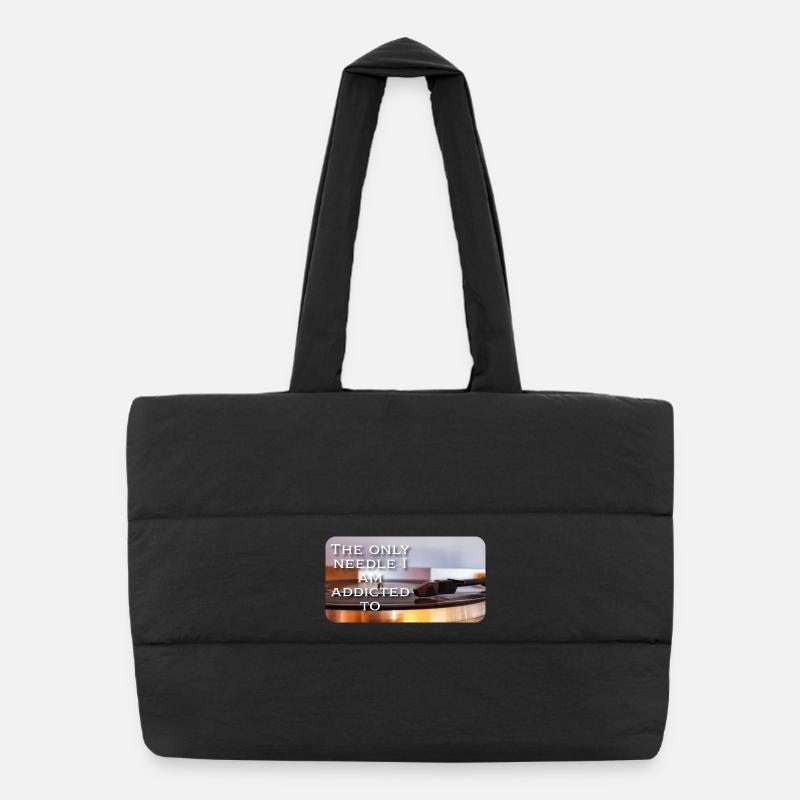 La seule aiguille à laquelle je suis accro Sac shopping matelassé