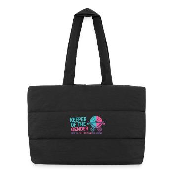 Révélation du sexe : la gardienne du genre que la tante connaît - Sac shopping matelassé - noir - Devant