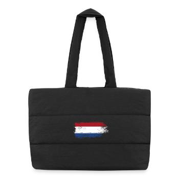 Coup de pinceau Dutch Tricolor - Sac shopping matelassé - noir - Devant