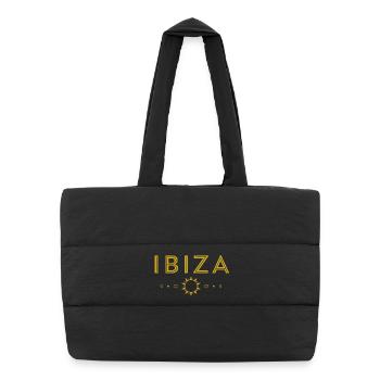 IBIZA-Golden Sun Design - Sac shopping matelassé - noir - Devant