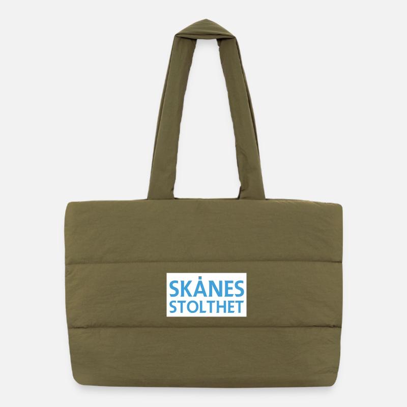 Skåne's pride Puffer Shopping Bag