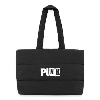 Logo der Punk-Musik - Puffer-Einkaufstasche - Schwarz - Vorne
