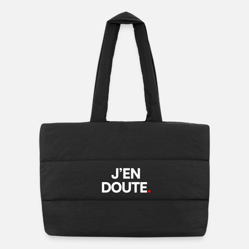 J’en doute Sac shopping matelassé