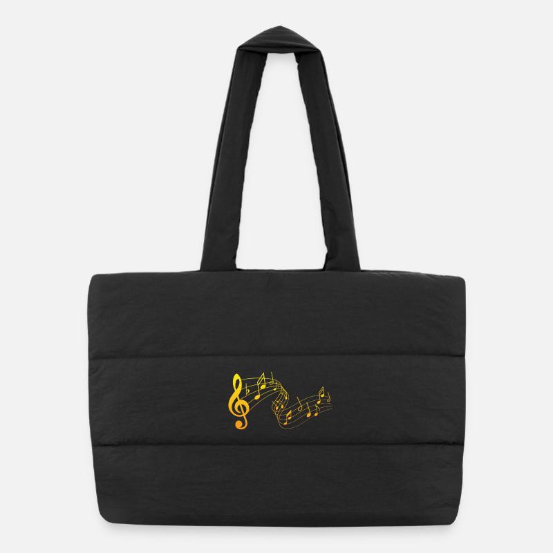 Musical notes Puffer Shopping Bag