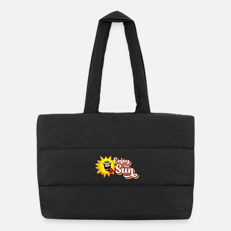 Profitez du soleil / Sensation estivale / Look rétro Sac shopping matelassé