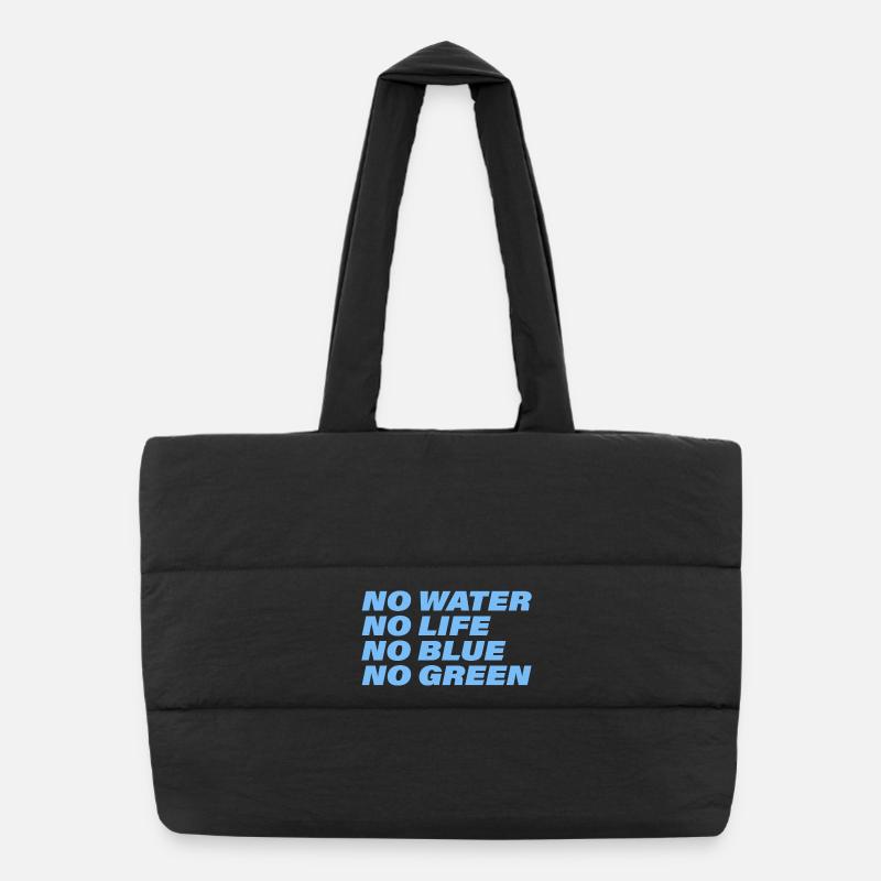 WATER Puffer Shopping Bag