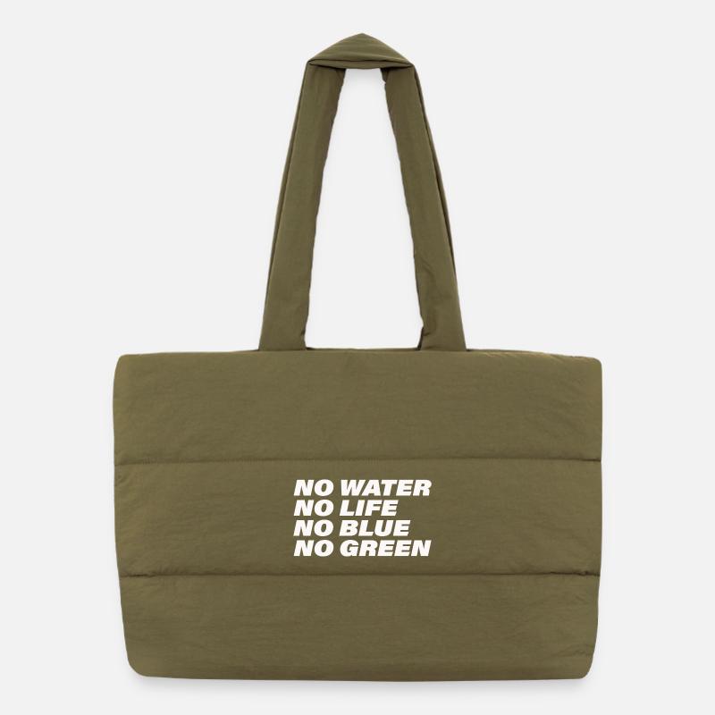 WATER Puffer Shopping Bag