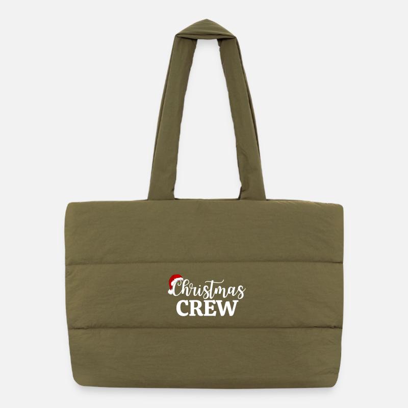CHRISTMAS CREW Puffer Shopping Bag