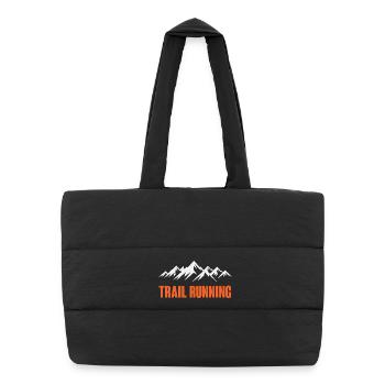 trail running - Puffer Shopping Bag - black - Front