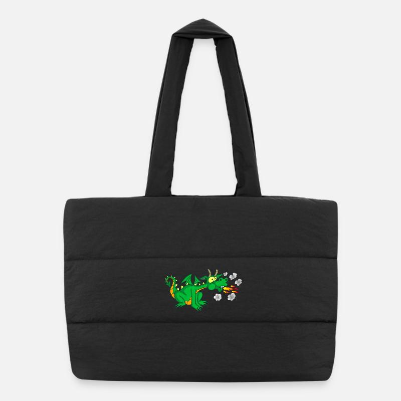 Le gentil dragon Sac shopping matelassé