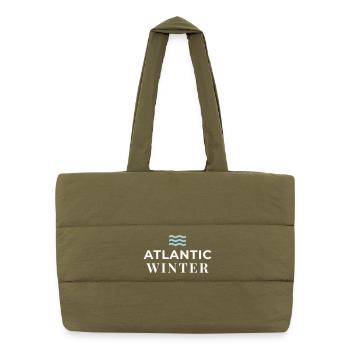 ATLANTEA - Atlantic Winter Edition - Puffer Shopping Bag - safari green - Front