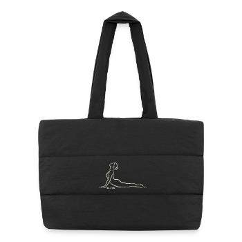 SOUL CONTOUR - Bhujangasana - Puffer Shopping Bag - black - Front