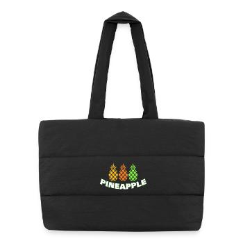 PINEAPPLE - Puffer-Einkaufstasche - Schwarz - Vorne