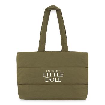 Try to run Little doll - Puffer-Einkaufstasche - safari Green - Vorne
