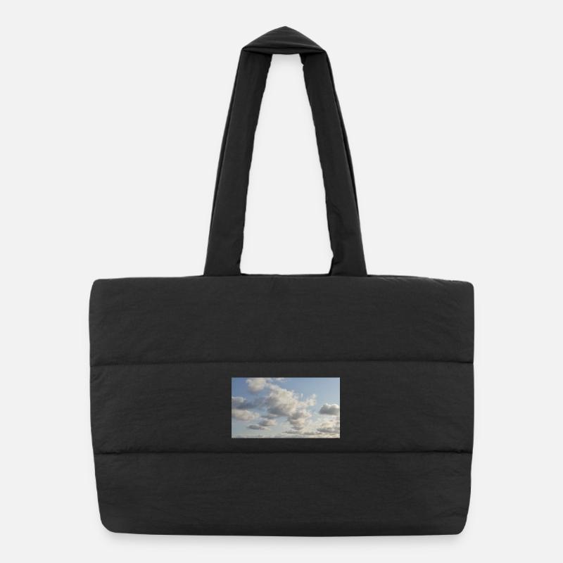Himmelsweiche Wolken Puffer-Einkaufstasche