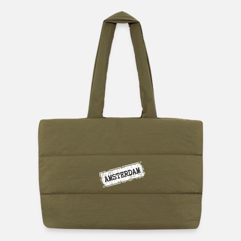 Style urbain d’Amsterdam Sac shopping matelassé