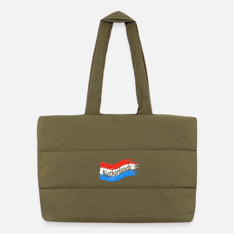 Drapeau néerlandais Sac shopping matelassé