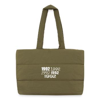1992 - Sac shopping matelassé - safari green - Devant