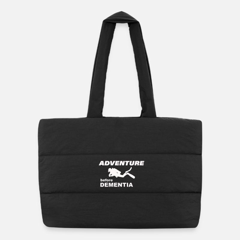 DIVING ADVENTURE - Puffer-Einkaufstasche - Schwarz