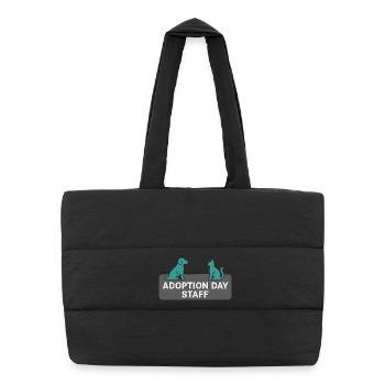 Jour de l’adoption Refuge pour animaux de sauvetage - Sac shopping matelassé - noir - Devant