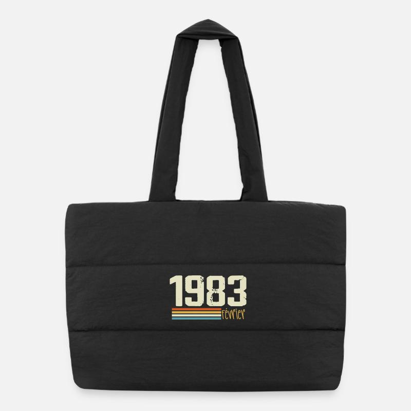 Février 1983 - Février 1983 Anniversaire 1983 Sac shopping matelassé