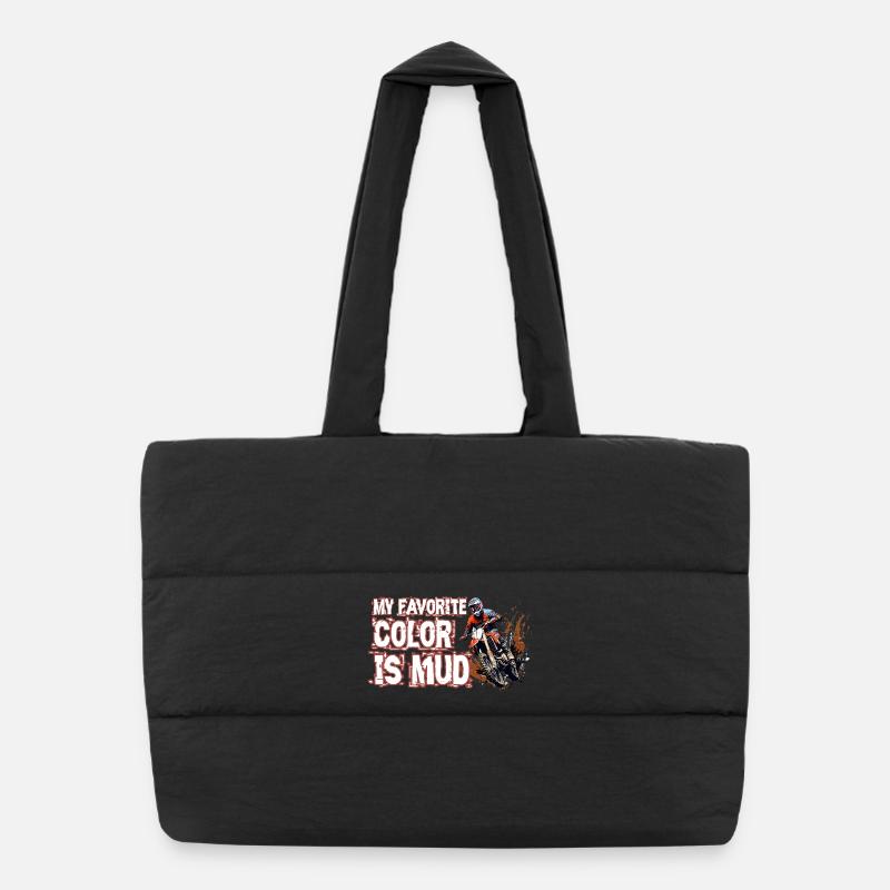 My favorite color is mud Puffer Shopping Bag