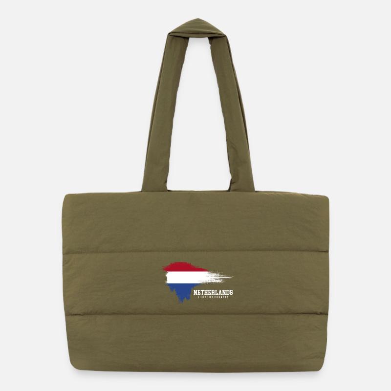 Drapeau de la Pride des Pays-Bas Sac shopping matelassé
