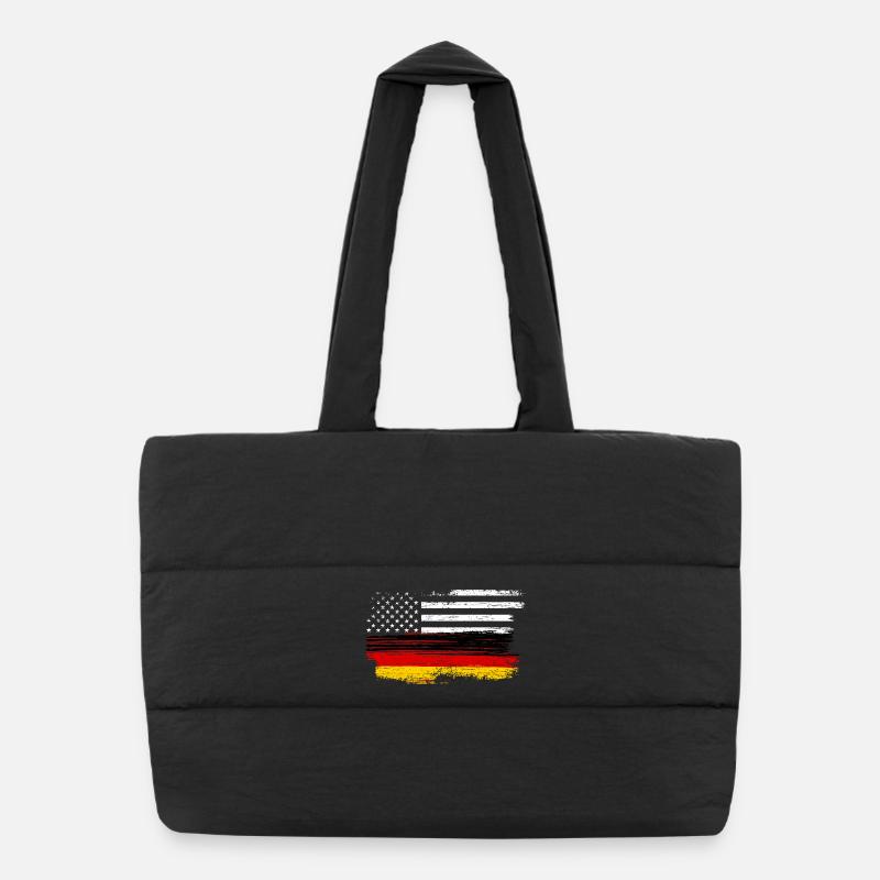 Drapeau Grunge Coup de pinceau Sac shopping matelassé