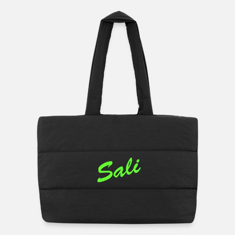 Sali zäme! - Puffer-Einkaufstasche - Schwarz